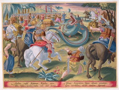The Roman Consul Atilius Subdues the African Serpent, plate 42 from 